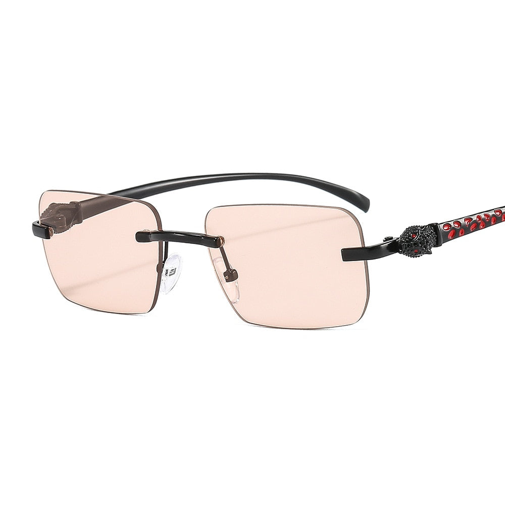Women's Vintage Fashion Designer Rimless Small Square Sunglasses - Women Sunglasses - DYAVOR®