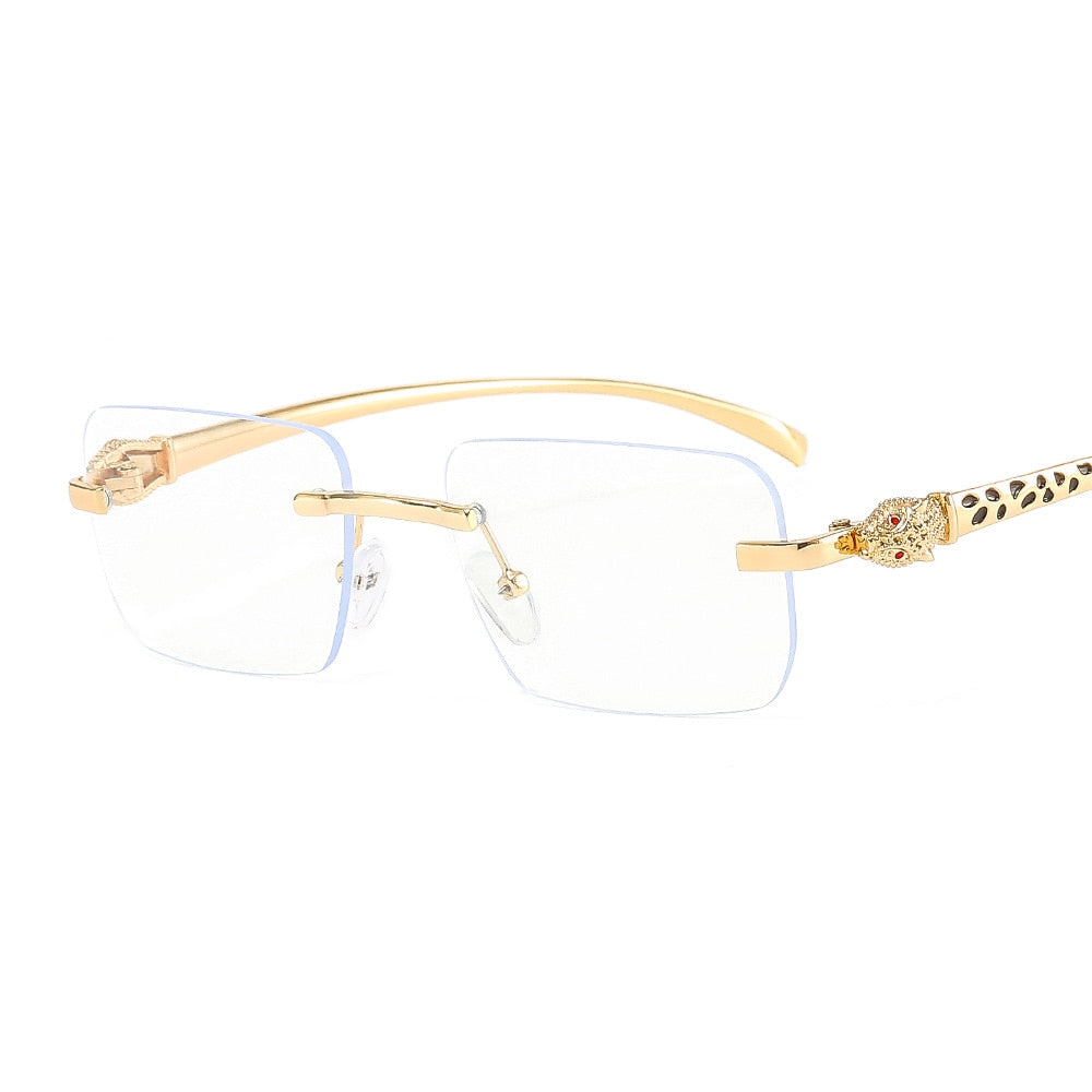 Women's Vintage Fashion Designer Rimless Small Square Sunglasses - Women Sunglasses - DYAVOR®