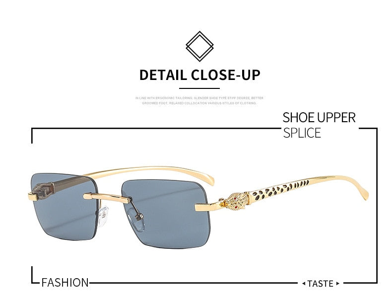 Women's Vintage Fashion Designer Rimless Small Square Sunglasses - Women Sunglasses - DYAVOR®
