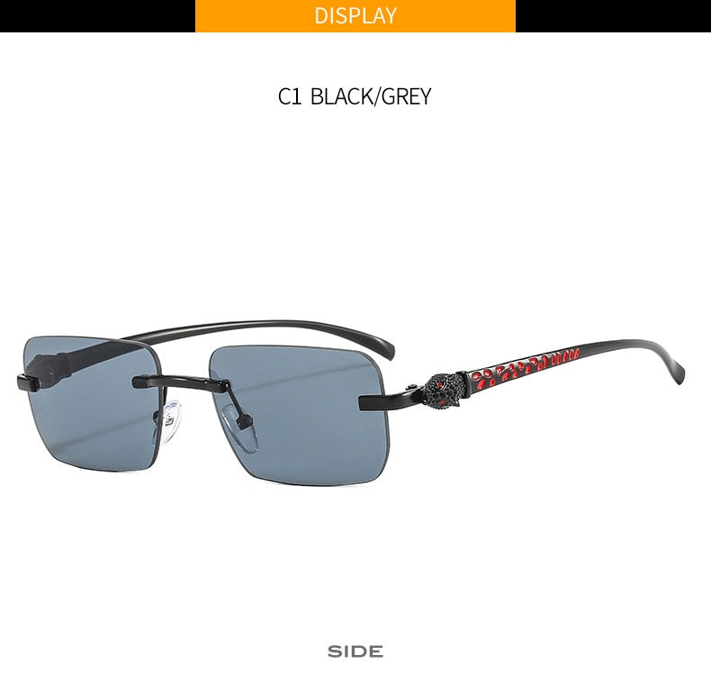 Women's Vintage Fashion Designer Rimless Small Square Sunglasses - Women Sunglasses - DYAVOR®