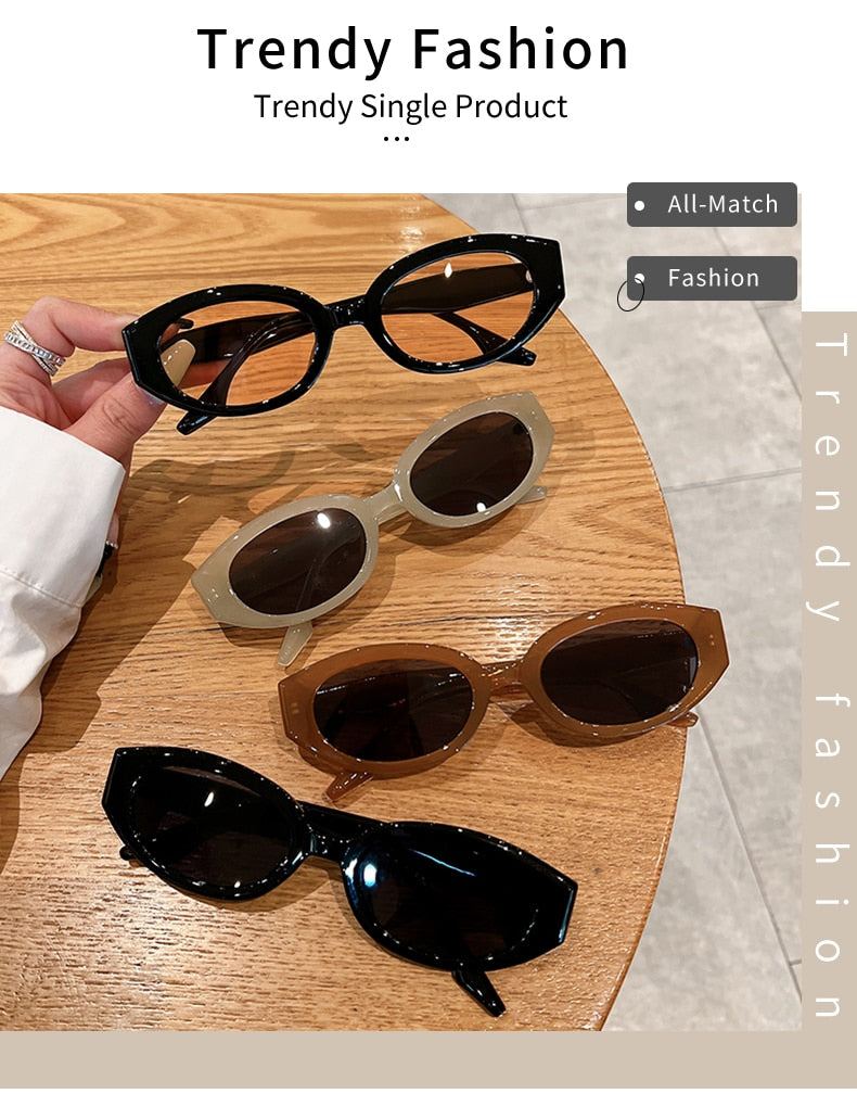 Unisex Designer Fashion Retro Vintage Oval Gradient Eyewear Sunglasses - Unisex Sunglasses - DYAVOR®
