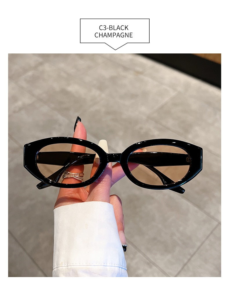 Unisex Designer Fashion Retro Vintage Oval Gradient Eyewear Sunglasses - Unisex Sunglasses - DYAVOR®