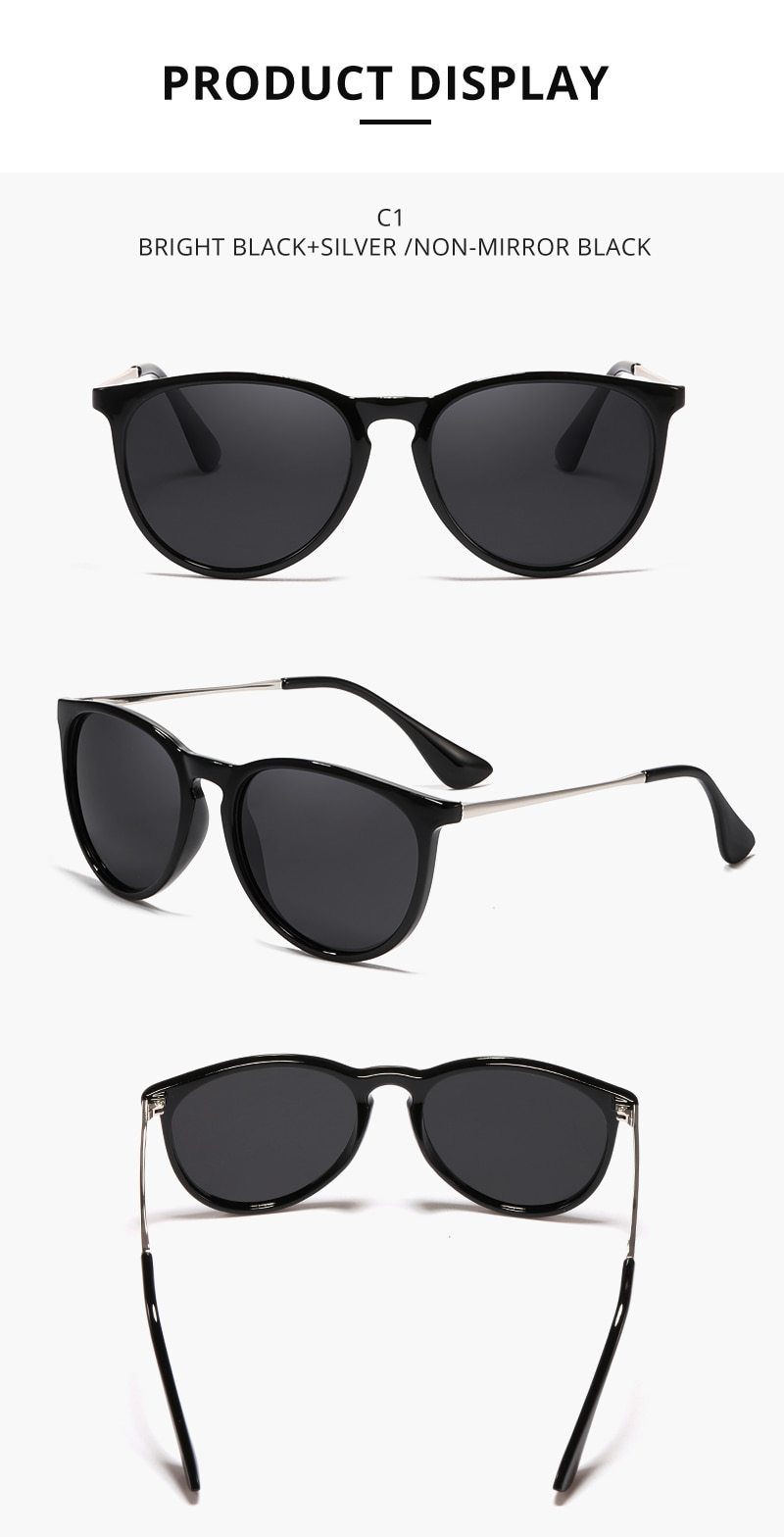 Vintage Retro UV Protected Polarized Round Sunglasses for Women - Women Sunglasses - DYAVOR®