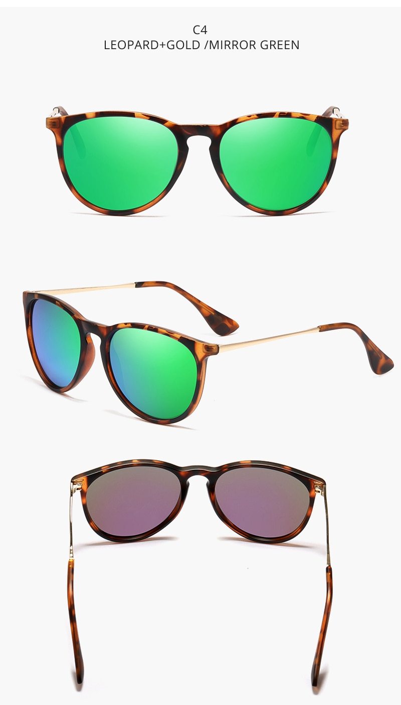 Vintage Retro UV Protected Polarized Round Sunglasses for Women - Women Sunglasses - DYAVOR®