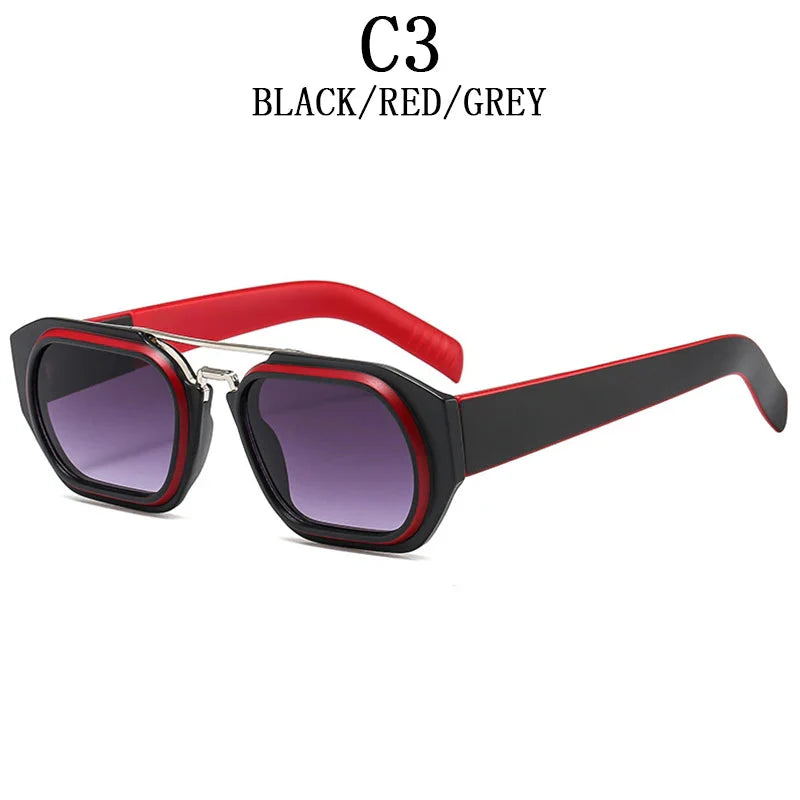 Vintage Steampunk Style Anti-UV Square Sunglasses for Men and Women - Unisex Sunglasses - DYAVOR®