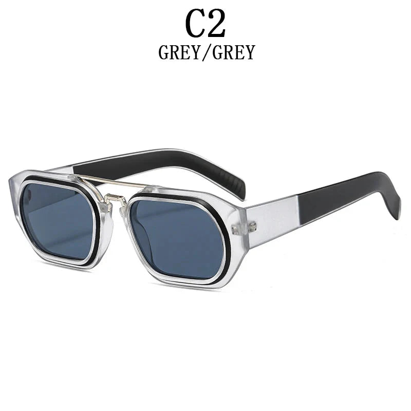 Vintage Steampunk Style Anti-UV Square Sunglasses for Men and Women - Unisex Sunglasses - DYAVOR®