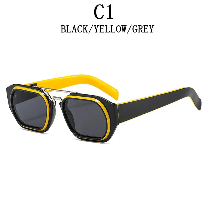 Vintage Steampunk Style Anti-UV Square Sunglasses for Men and Women - Unisex Sunglasses - DYAVOR®