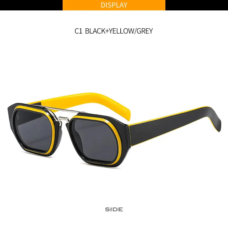 Vintage Steampunk Style Anti-UV Square Sunglasses for Men and Women - Unisex Sunglasses - DYAVOR®