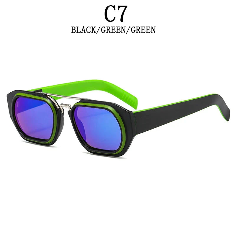 Vintage Steampunk Style Anti-UV Square Sunglasses for Men and Women - Unisex Sunglasses - DYAVOR®