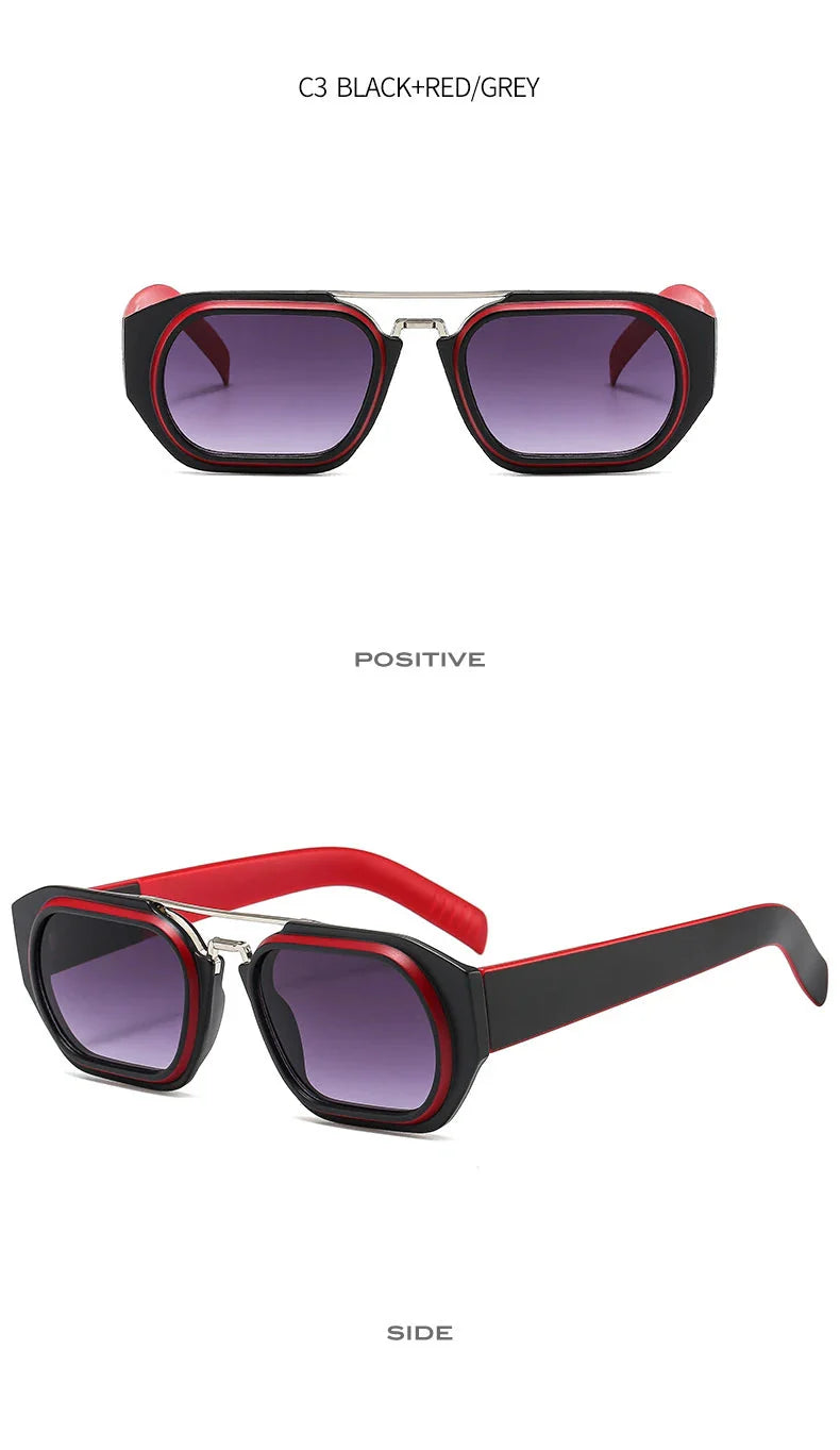 Vintage Steampunk Style Anti-UV Square Sunglasses for Men and Women - Unisex Sunglasses - DYAVOR®