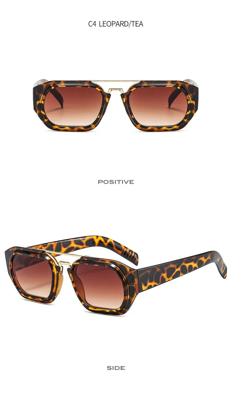 Vintage Steampunk Style Anti-UV Square Sunglasses for Men and Women - Unisex Sunglasses - DYAVOR®