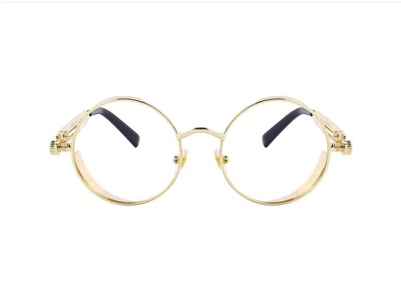 Vintage Steampunk Round Design Sunglasses for Women with UV400 Lenses - Women Sunglasses - DYAVOR®