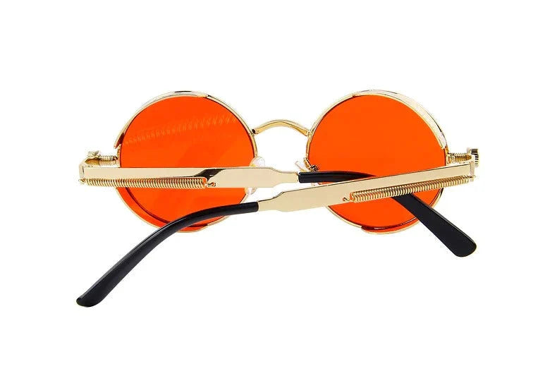 Vintage Steampunk Round Design Sunglasses for Women with UV400 Lenses - Women Sunglasses - DYAVOR®