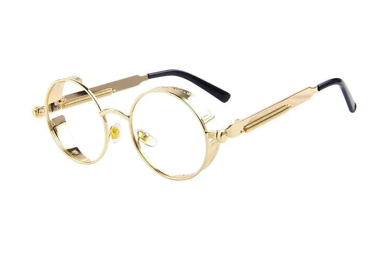 Vintage Steampunk Round Design Sunglasses for Women with UV400 Lenses - Women Sunglasses - DYAVOR®