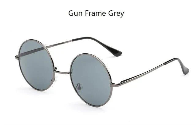 Vintage Steampunk Round Designer Metal Coated Women Sunglasses - Women Sunglasses - DYAVOR®