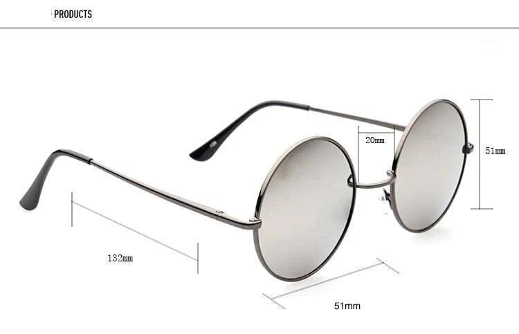 Vintage Steampunk Round Designer Metal Coated Women Sunglasses - Women Sunglasses - DYAVOR®