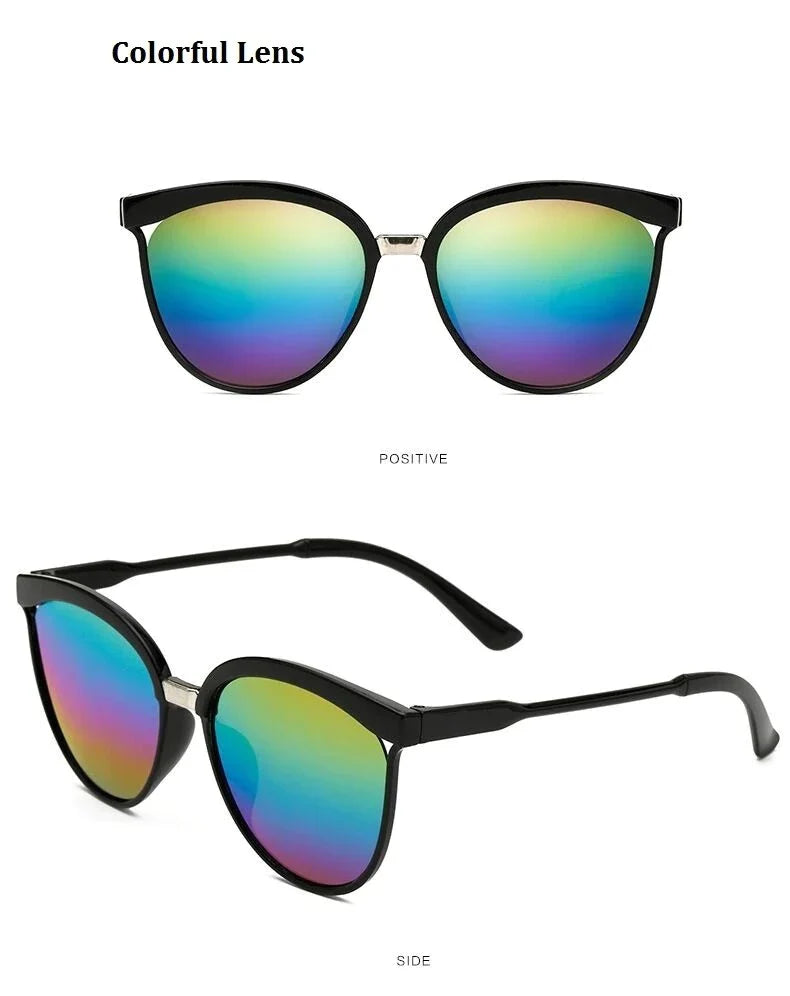 Vintage Style Designer Retro Sunglasses for Women with Mirror Lens - Women Sunglasses - DYAVOR®