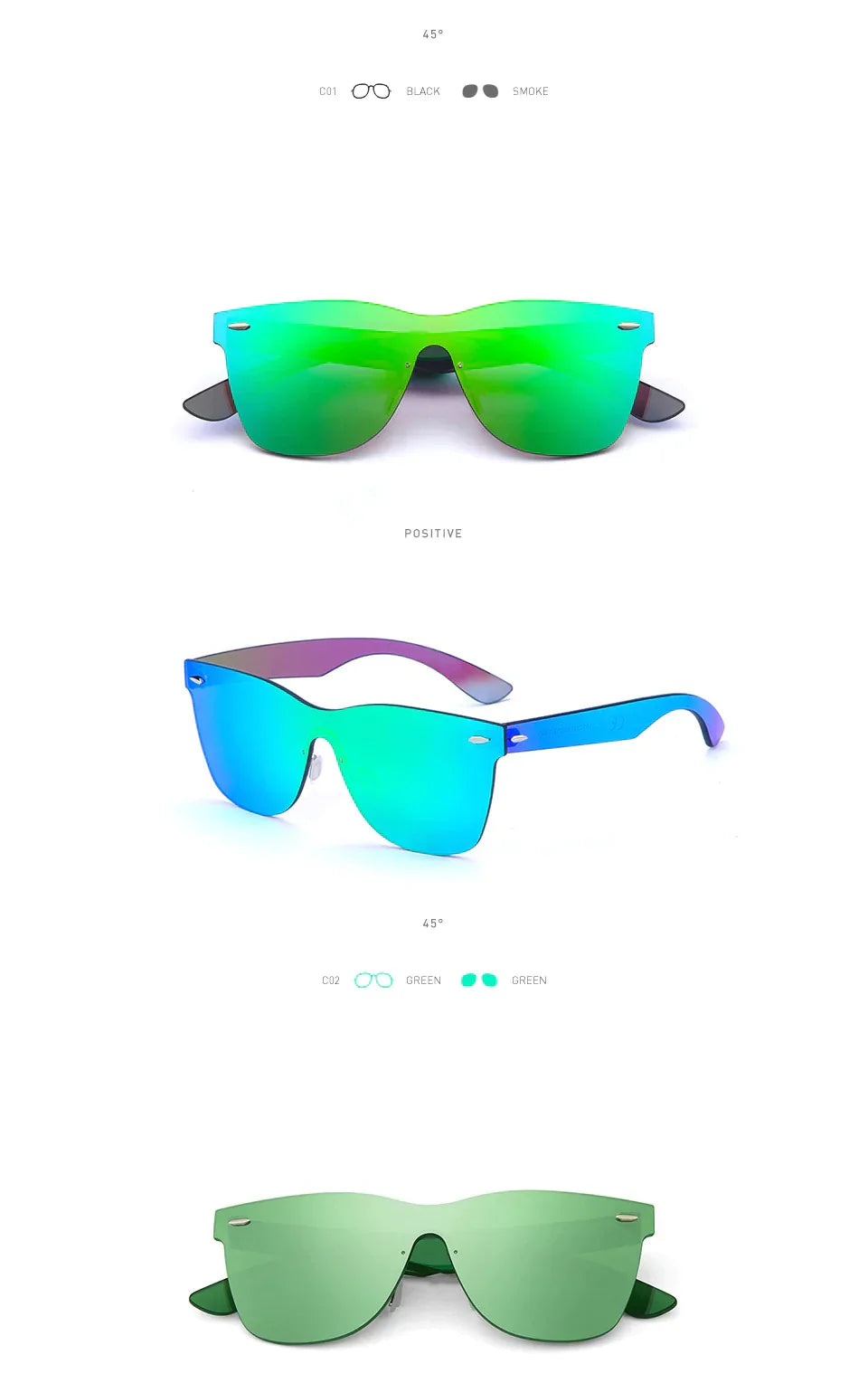 Vintage Style Men and Women Flat Lens Rimless Square Frame Oculos Sunglasses - Unisex Sunglasses - DYAVOR®