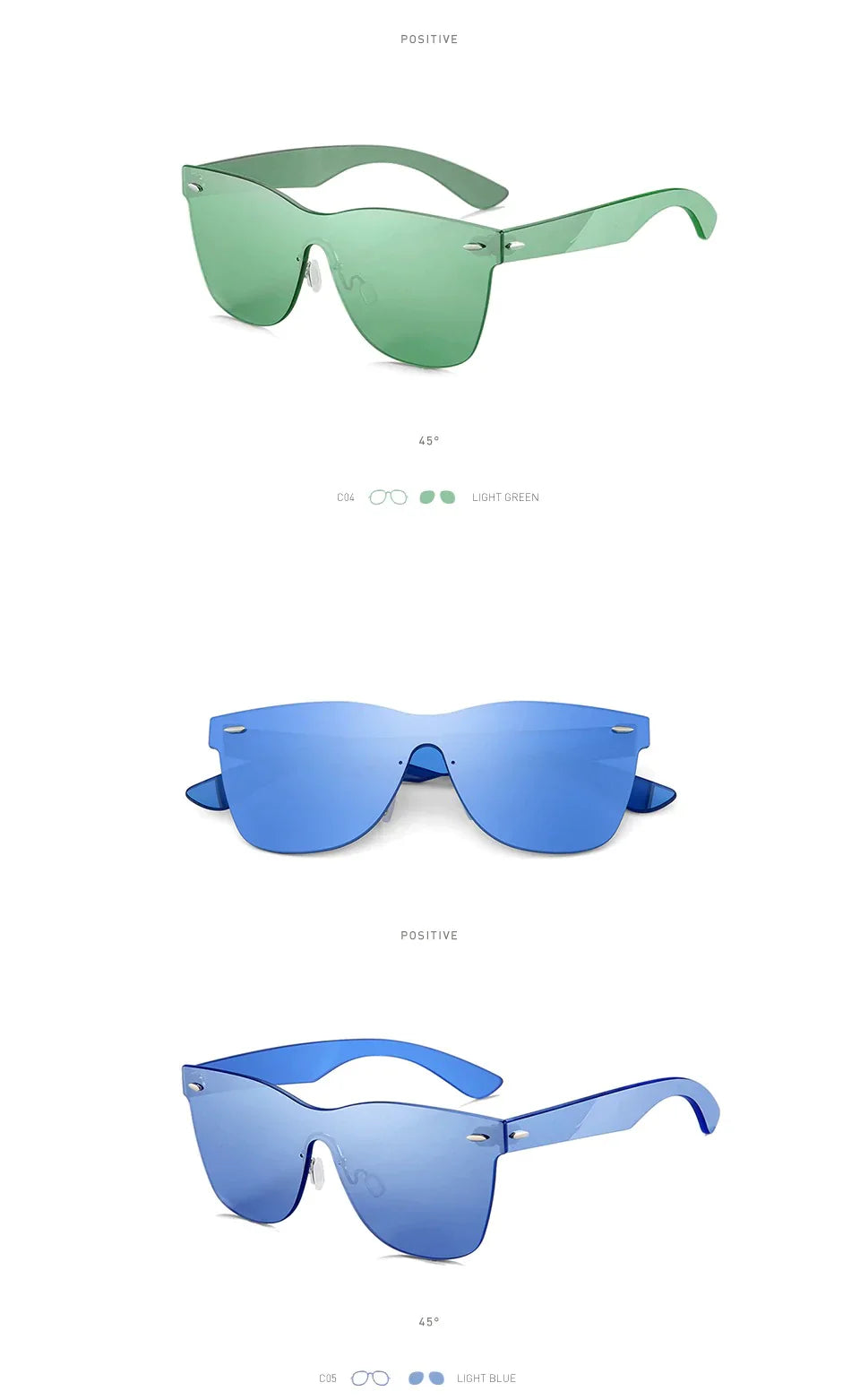 Vintage Style Men and Women Flat Lens Rimless Square Frame Oculos Sunglasses - Unisex Sunglasses - DYAVOR®
