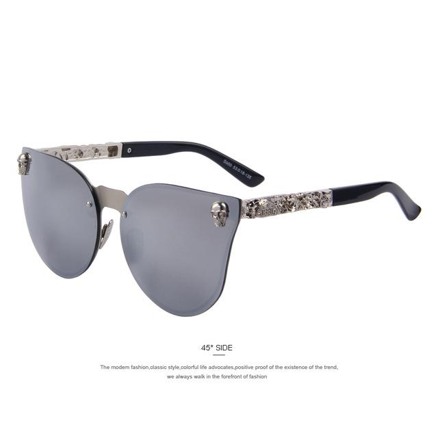 Women's Gothic Style Skull Frame Metal Sunglasses with UV400 Lenses - Women Sunglasses - DYAVOR®