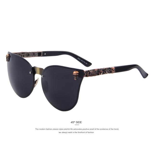 Women's Gothic Style Skull Frame Metal Sunglasses with UV400 Lenses - Women Sunglasses - DYAVOR®