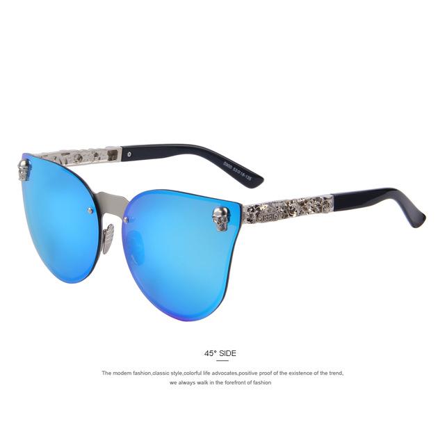 Women's Gothic Style Skull Frame Metal Sunglasses with UV400 Lenses - Women Sunglasses - DYAVOR®