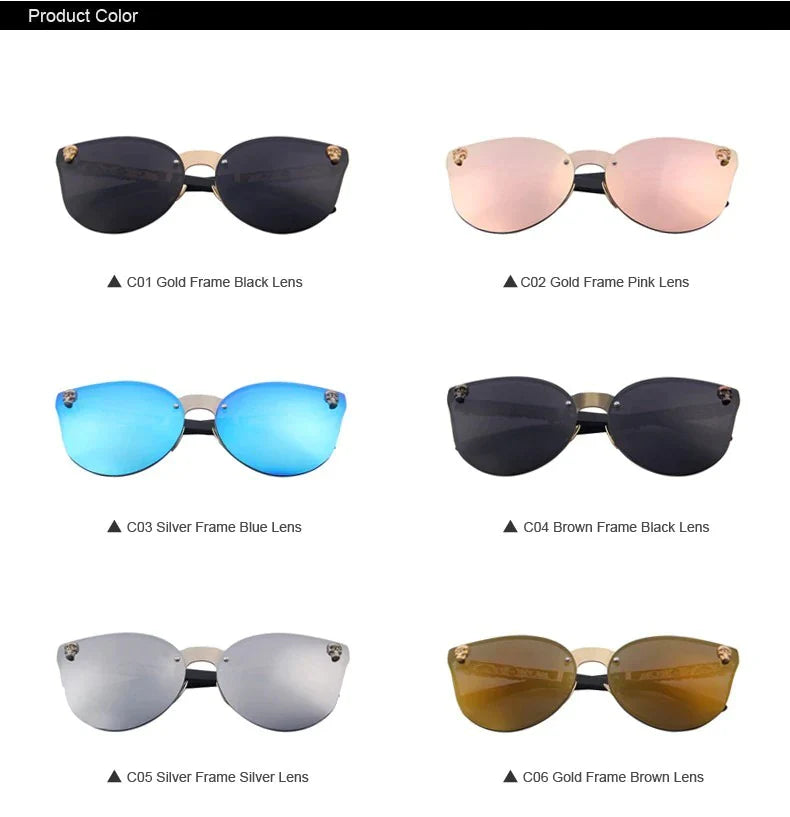 Women's Gothic Style Skull Frame Metal Sunglasses with UV400 Lenses - Women Sunglasses - DYAVOR®