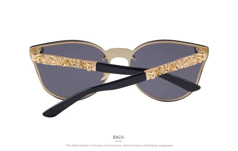 Women's Gothic Style Skull Frame Metal Sunglasses with UV400 Lenses - Women Sunglasses - DYAVOR®