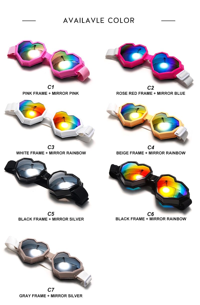 Women's Gradient UV400 Heart-Shaped One Piece Oversized Goggle Sunglasses - Women Sunglasses - DYAVOR®