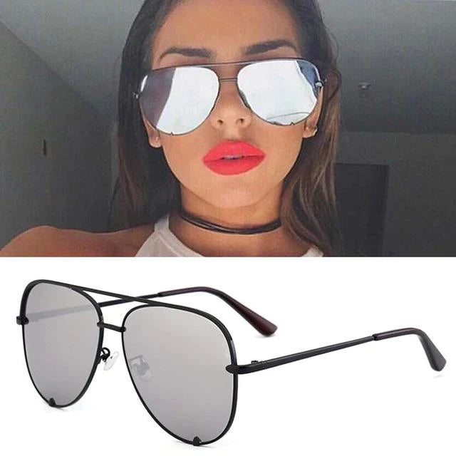 Women's Oversized Pilot Designer Fashion Luxury Shades Sunglasses - Women Sunglasses - DYAVOR®