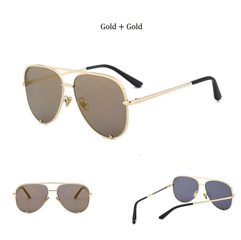 Women's Oversized Pilot Designer Fashion Luxury Shades Sunglasses - Women Sunglasses - DYAVOR®