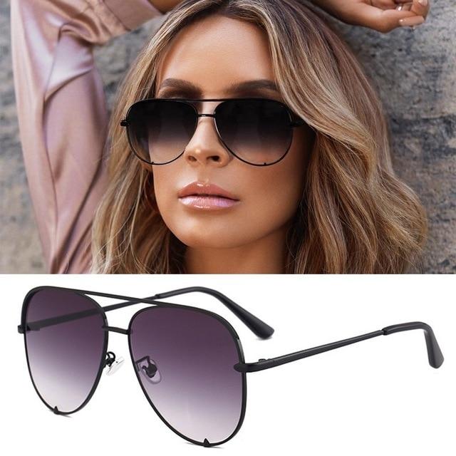 Women's Oversized Pilot Designer Fashion Luxury Shades Sunglasses - Women Sunglasses - DYAVOR®