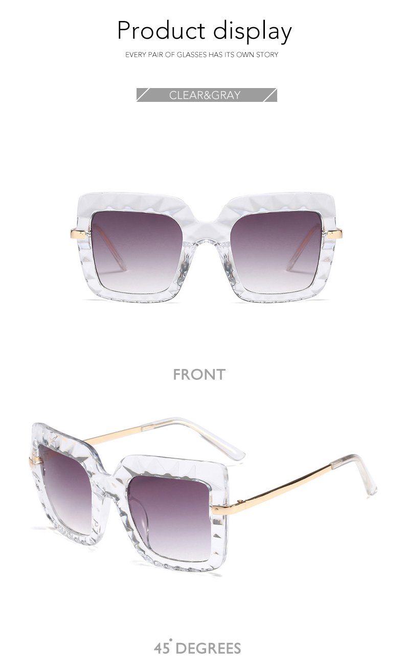 Women's Oversized Square Shades Luxury Sunglasses in Hot Vintage Trends - Women Sunglasses - DYAVOR®
