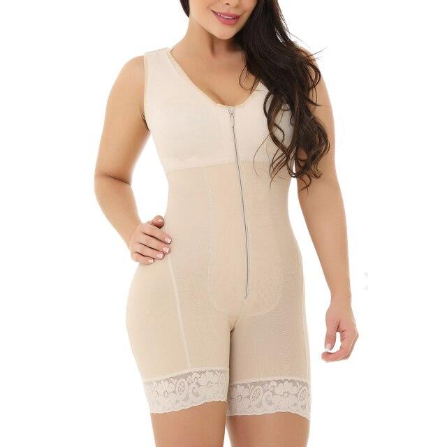 Women's Plus Size Zippered Booty Lifter Body Waist Shaper High Waist Corset - Slimmers - DYAVOR®