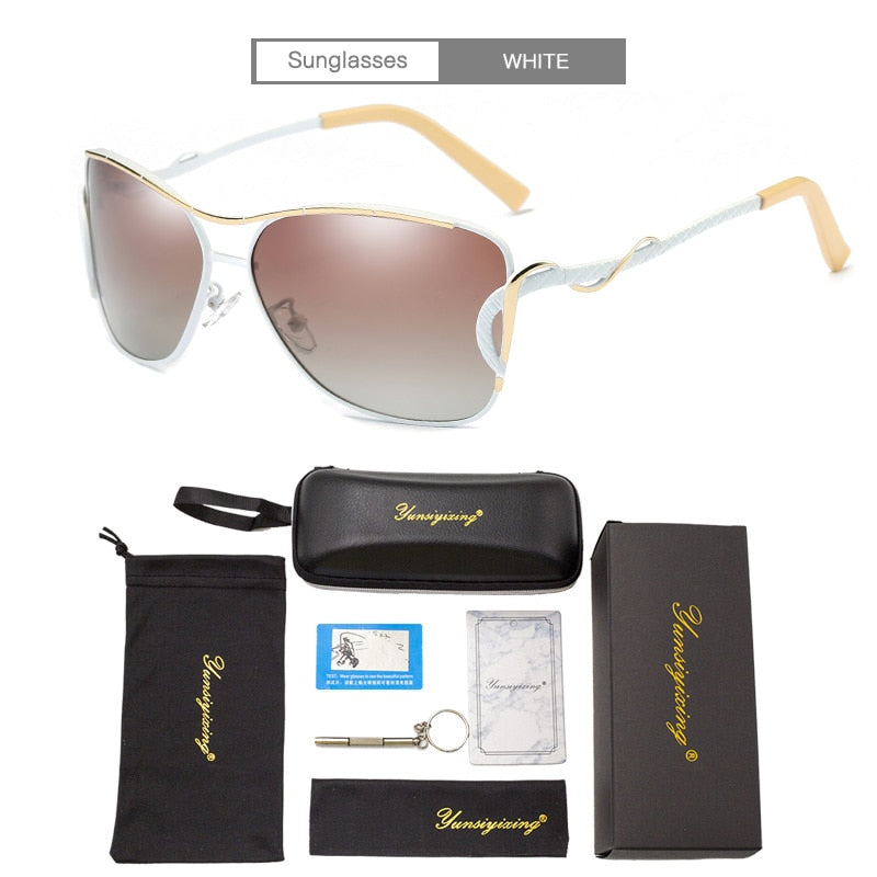 Women's Vintage Butterfly Fashion Polarized Big Frame Eyewear Sunglasses - Women Sunglasses - DYAVOR®