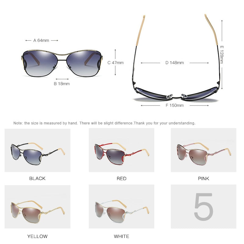 Women's Vintage Butterfly Fashion Polarized Big Frame Eyewear Sunglasses - Women Sunglasses - DYAVOR®