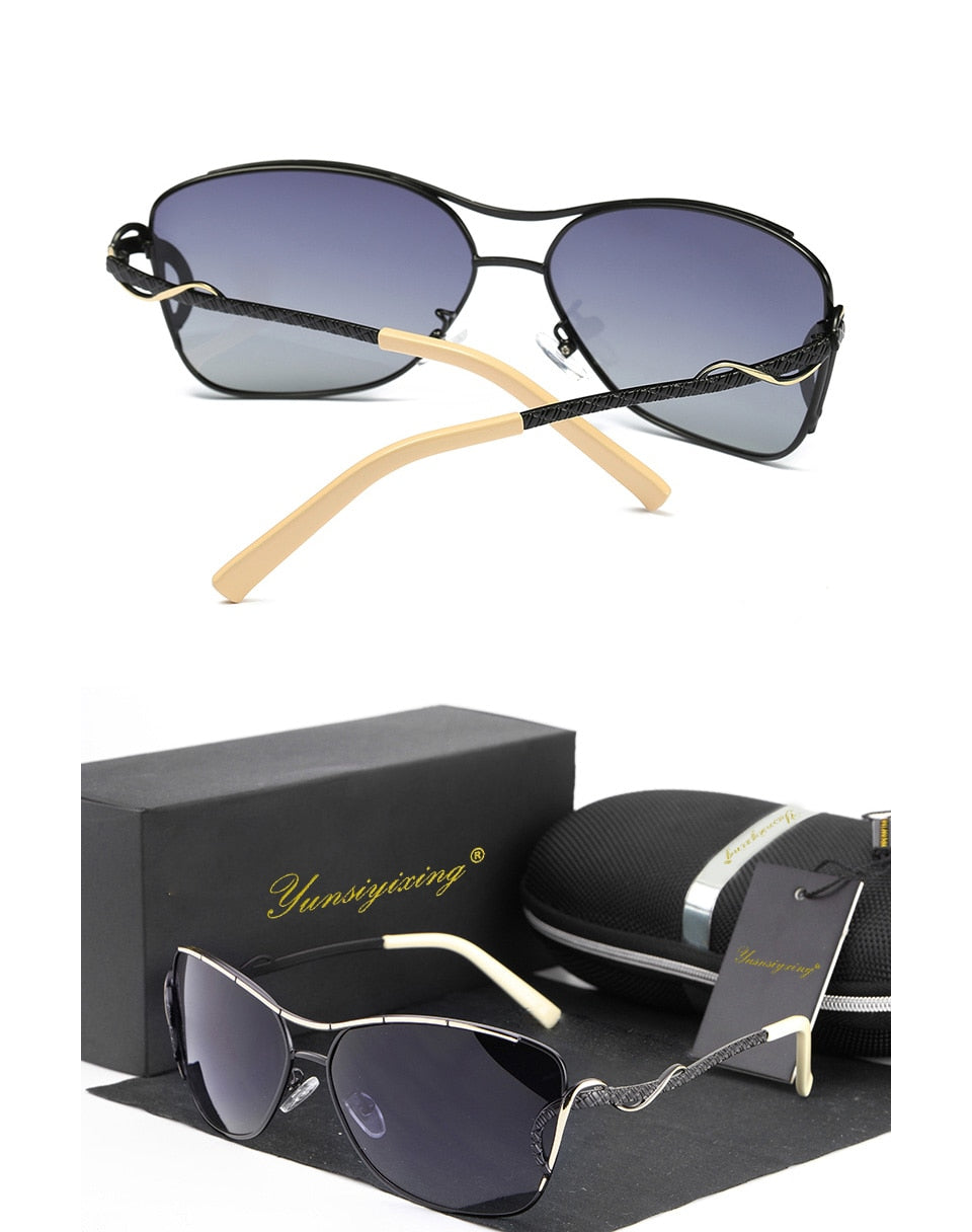 Women's Vintage Butterfly Fashion Polarized Big Frame Eyewear Sunglasses - Women Sunglasses - DYAVOR®