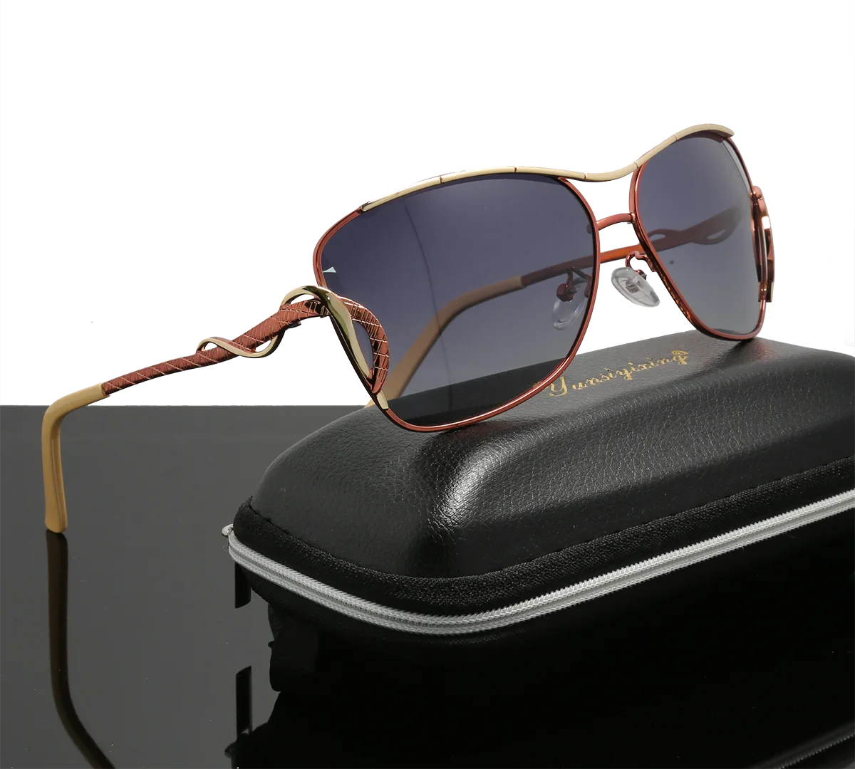 Women's Vintage Butterfly Fashion Polarized Big Frame Eyewear Sunglasses - Women Sunglasses - DYAVOR®