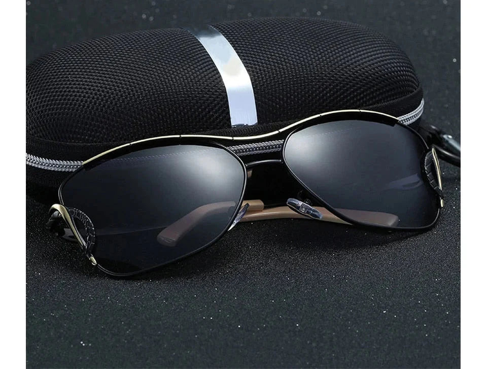 Women's Vintage Butterfly Fashion Polarized Big Frame Eyewear Sunglasses - Women Sunglasses - DYAVOR®