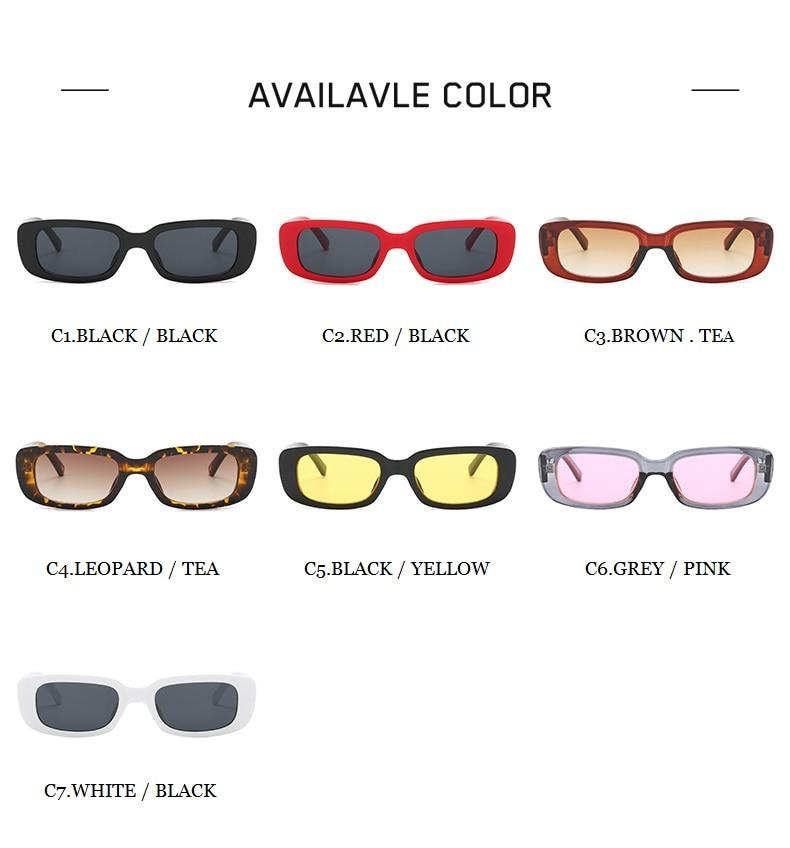 Women's Retro Trending Cool Rectangle Black Designer Sunglasses - Women Sunglasses - DYAVOR®