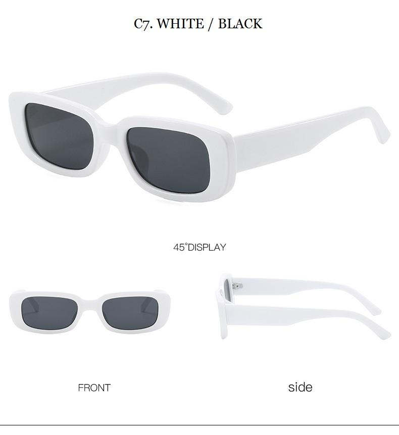 Women's Retro Trending Cool Rectangle Black Designer Sunglasses - Women Sunglasses - DYAVOR®
