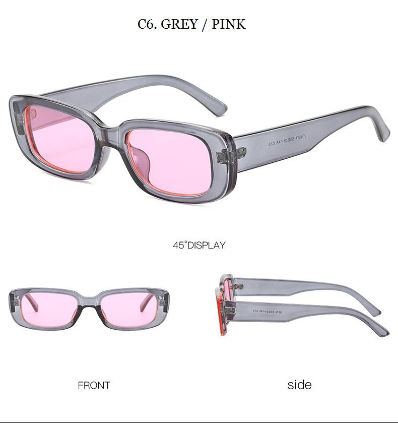 Women's Retro Trending Cool Rectangle Black Designer Sunglasses - Women Sunglasses - DYAVOR®