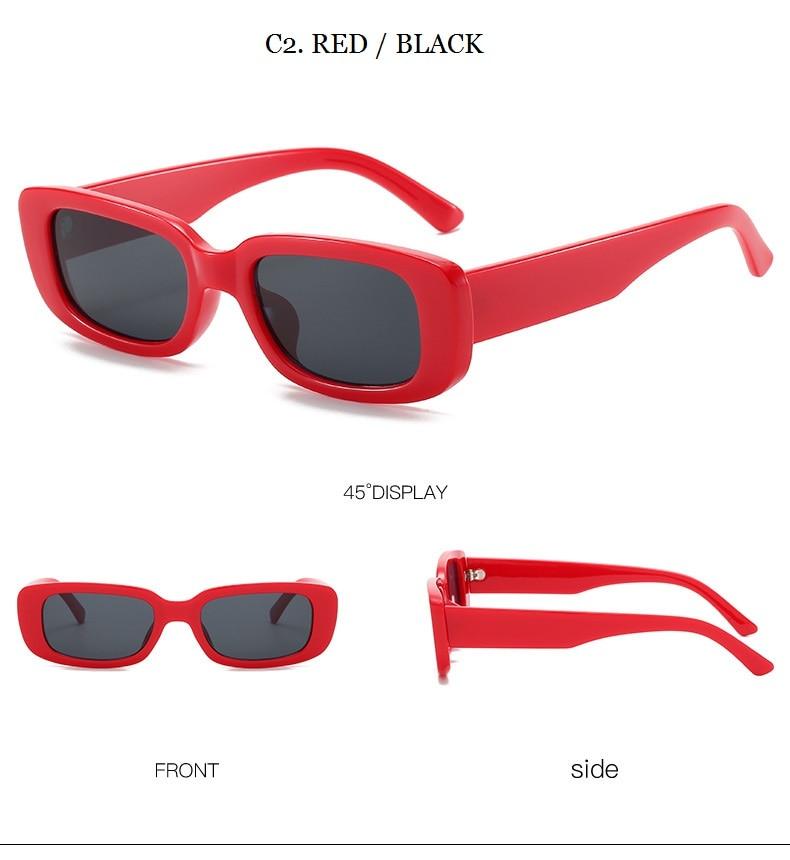 Women's Retro Trending Cool Rectangle Black Designer Sunglasses - Women Sunglasses - DYAVOR®