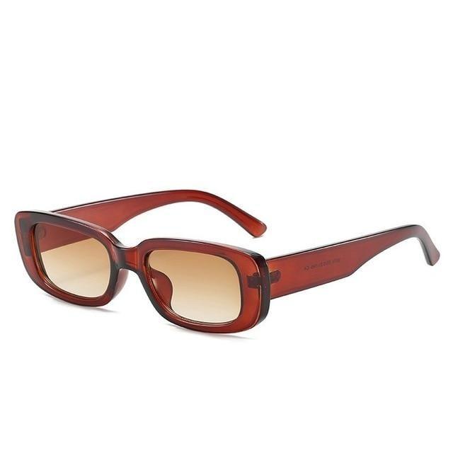 Women's Retro Trending Cool Rectangle Black Designer Sunglasses - Women Sunglasses - DYAVOR®