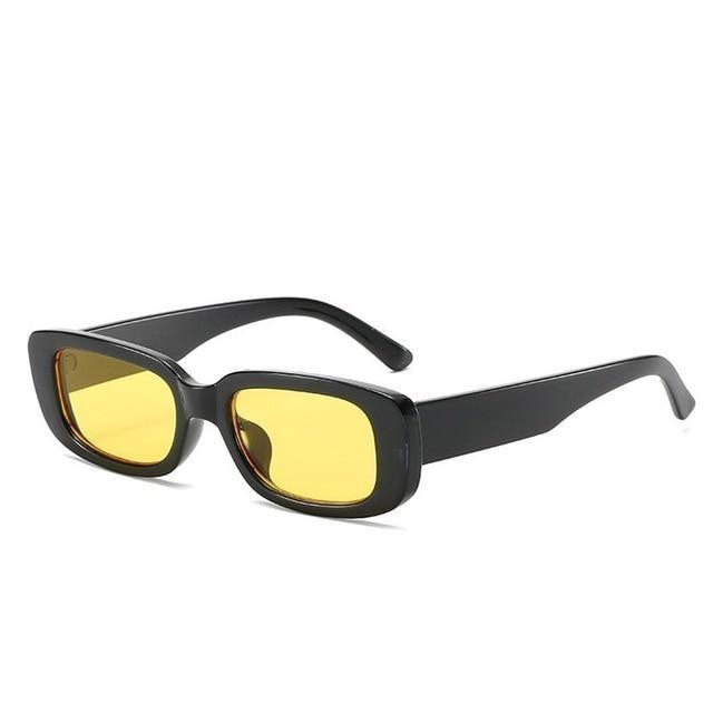 Women's Retro Trending Cool Rectangle Black Designer Sunglasses - Women Sunglasses - DYAVOR®