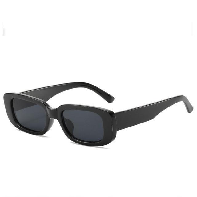 Women's Retro Trending Cool Rectangle Black Designer Sunglasses - Women Sunglasses - DYAVOR®