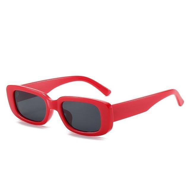 Women's Retro Trending Cool Rectangle Black Designer Sunglasses - Women Sunglasses - DYAVOR®
