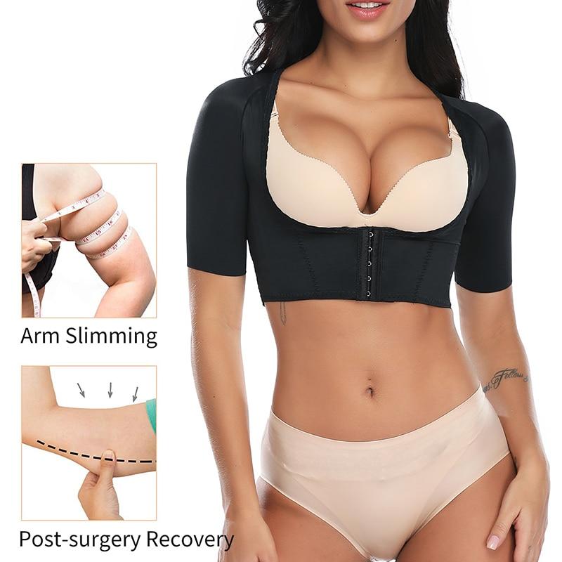 Women's Short Sleeves Crop Top Bra Body Shaper Shapewear Slimmers - Slimmers - DYAVOR®