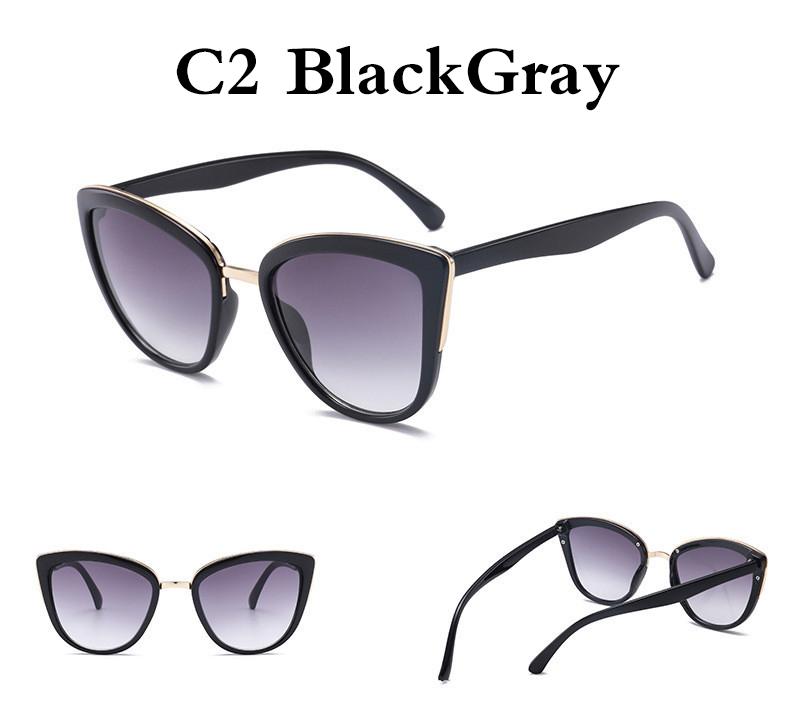 Women's Vintage Cat Eye Retro Sunglasses with Gradient UV400 Lens - Women Sunglasses - DYAVOR®