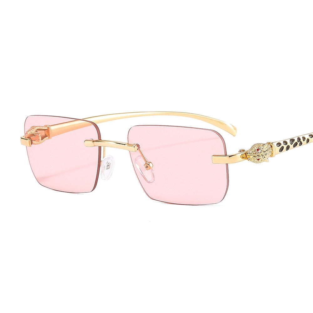 Women's Vintage Fashion Designer Rimless Small Square Sunglasses - Women Sunglasses - DYAVOR®